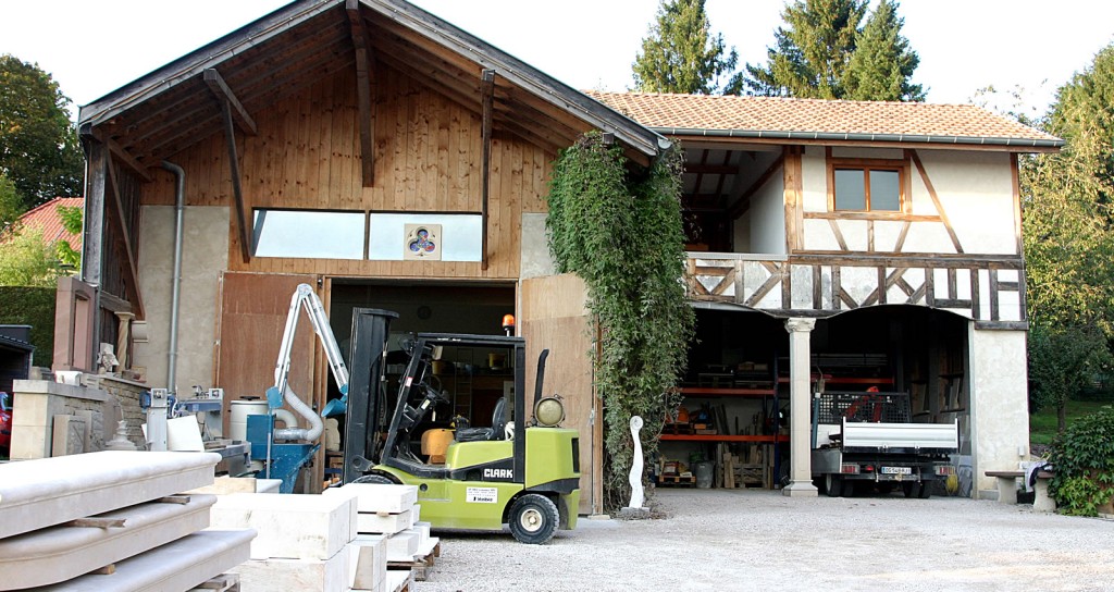 Atelier de hubert Gardere, tailleur de pierre