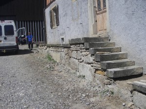 Escalier avant la restauration