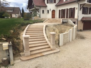 Escalier et dallage