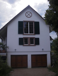 Vue sur le côté de la maison